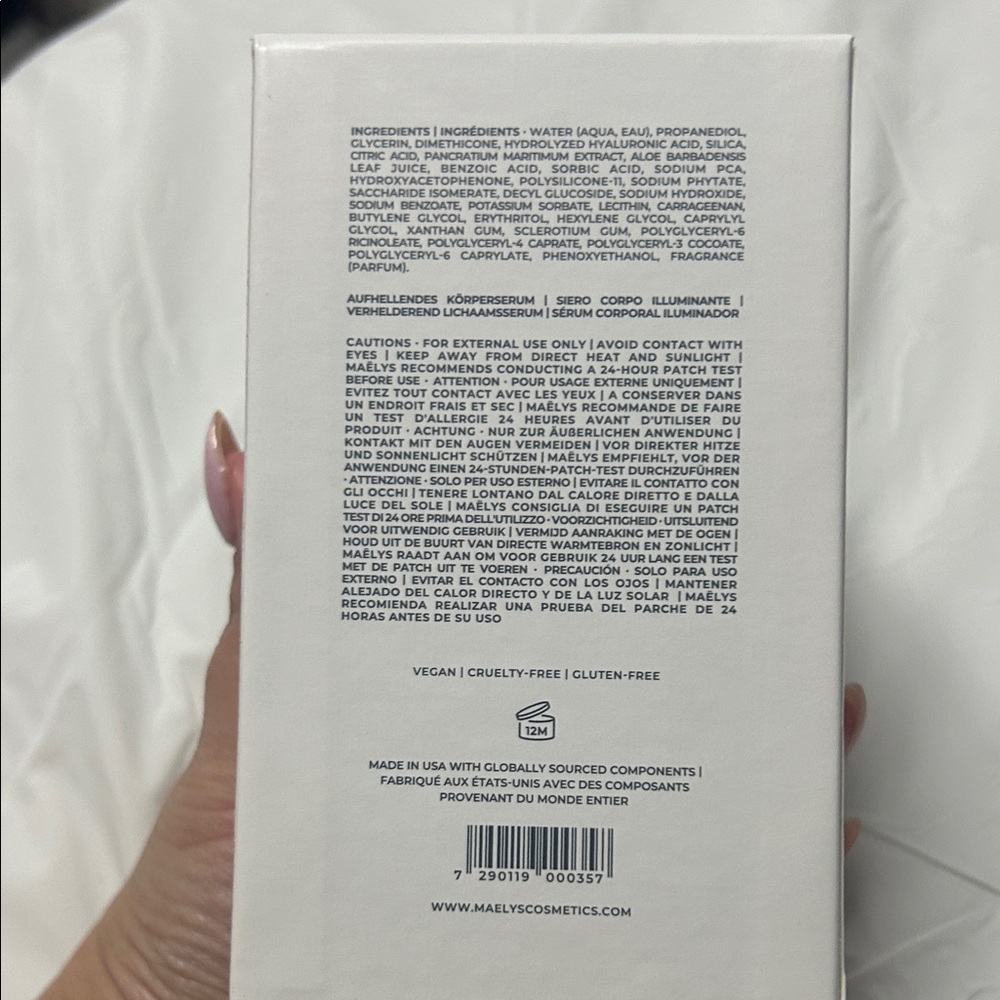 MAËLYS - Re-Shine Illuminating Body Serum - White and Yellow - Picture 6 of 7
